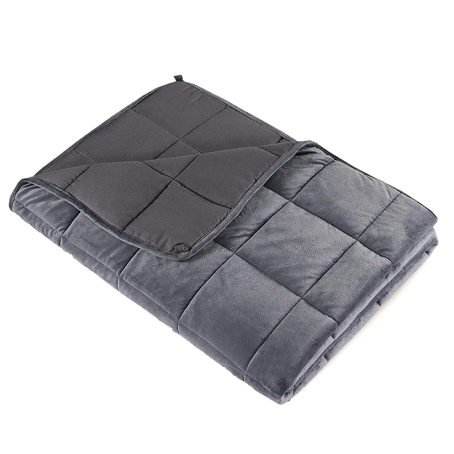 Comforting Sleep Premium Grey Soft Men Women Kids Glass Beads Heavy Weighted Blanket For Adults