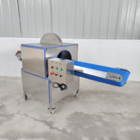 Fruit- en groentesnijmachine met motor & tandwiel voor fruitverwerkingsbedrijven (voor aardbeien, paprika's, citroenen, pompoenen, kool etc.)