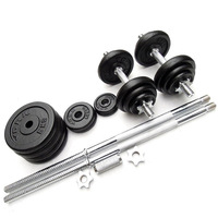Kit Haltères et Barbell Réglables ZHOYA SPORTS, Équipement de Musculation en Fonte 20 kg 50 kg, Ensemble pour Salle de Sport