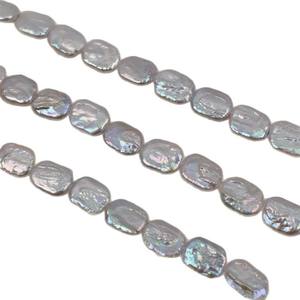 Bulk Spot Wholesale Baroque <b>Shaped</b> Rectangular <b>Blocks</b> Strong Natural Freshwater White Pearls for DIY Necklaces - Product Image 5