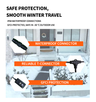 Tapetes Descongelantes de PVC Flexibles Modernos de Alta Calidad de 10'' X 60'' para Uso en Exteriores en Hoteles, Parques y Áreas Residenciales; Certificación ETL