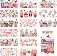 Vente en gros de films et autocollants UV pour DTF, pour gobelets, enveloppes, transferts, logos personnalisés, feuilles de film et autocollants pour tasses, décalcomanies UVDTF, 16oz, 20oz, 24oz
