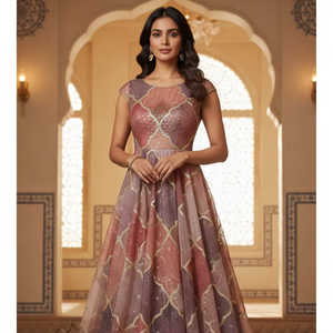 Tissu d'organza doux, tissu de soie organza ultra-doux de luxe, organza translucide de qualité supérieure avec une brillance délicate et un tombé fluide - Product Image 1