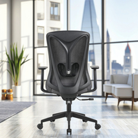Chaise de bureau ergonomique moderne et confortable en maille, avec roulettes pivotantes, support lombaire réglable, structure en plastique, certifiée