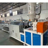Ligne de production de tuyaux et conduites en PE/PU/PVC à haute productivité et automatisation, machine à double vis, moteur, roulement, boîte de vitesses