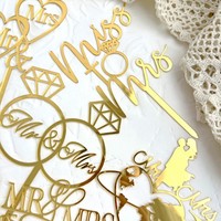 Cake Topper Machen Sie einen Vorschlag Acryl Valentinstag Jubiläums kuchen dekoriert Hochzeit Liebe Geständnis