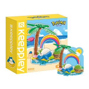 <span class=keywords><strong>Set</strong></span> di Blocchi Keeppley Scena Vacanza Estiva Blocchi Modello Anime 4 Temi Spiaggia Piscina Picnic Campeggio Collezione Giocattolo per Bambini - Product Image 2
