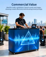 GOB P1.86 Meja Bar DJ Booth KTV Layar LED Indoor Manufaktur Layar LED Dinding Video Wall