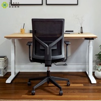 Bureau de travail moderne à hauteur réglable électriquement, ergonomique, avec double moteur, pour position assise ou debout