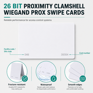 Cartes RFID vierges blanches en PVC 125 kHz pour contrôle d'accès, cartes <span class=keywords><strong>de</strong></span> membre professionnelles, vente en gros fabricant - Product Image 2