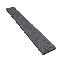 Plancher composite bois-plastique (WPC) creux 3D à relief profond, imperméable et antidérapant pour extérieur, jardin, piscine et terrasse