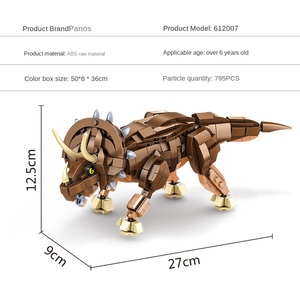 Bán Buôn 612007 Khủng Long Moc Xây Dựng Khối Triceratops Và Hóa Thạch 795 Pcs Mô Hình Gạch Giáo Dục Đồ Chơi Bộ Sưu Tập Cho Món Quà - Product Image 3