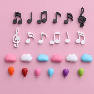 high quality cute music notation Clouds balloon fridge magnets