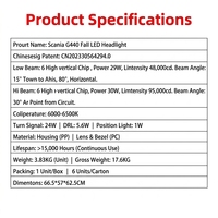 Phares à LED pour camions Scania P/G/R/T/4 Series EURO 1997-2017