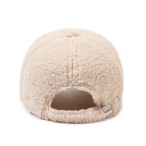 Gorra de Béisbol de Moda Coreana de 6 Paneles, de Lana de Cordero de Felpa Vintage para Invierno, Informal para Exteriores, Combinable con Todo, con Logotipo Personalizado - Product Image 2