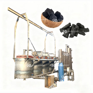 جهاز كربنة موفر للطاقة مثبت على رافعة لتصنيع الفحم من المواد الحيوية - Product Image 2