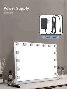 Miroir de maquillage à DEL, couleur professionnelle, lumière tactile, gradation, miroir de maquillage personnalisé et décoration murale - Product Image 3