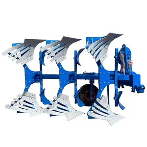 Deep Ploughing Turning Plough with Auxiliary Plough and Rubber Wheel Support Customization
