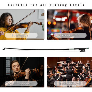 Arco para violonchelo NAOMI, fibra de carbono, agarre de piel de oveja, crin de caballo blanco, arco de carbono YMH CBB105 Abalone Cellist - Product Image 4