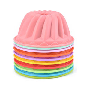 <span class=keywords><strong>Muffin</strong></span> Cup stampo in <span class=keywords><strong>Silicone</strong></span> stampo per torta fai da te budino di gelatina strumenti fai da te per cucina cottura formaggio stampo in <span class=keywords><strong>Silicone</strong></span> 090 foro singolo 8 Cm LFGB - Product Image 3