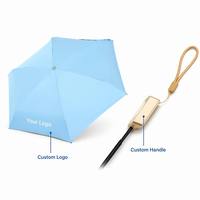 Parapluie portable JUNVOY ultraléger et compact à armature en fer pliable, protection UV, double usage soleil/pluie, pour femmes, activités extérieures
