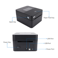 Imprimante Thermique d'Étiquettes YHDAA de Haute Qualité à Haute Vitesse pour Codes-Barres 4x6 avec Interface USB, Imprimante Thermique 4 Pouces