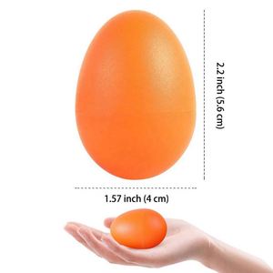 Custom Logo Cute Easter DIY Preschool Percussion Musical <b>Egg</b> Shakers Maracas <b>Plastic</b> Portable Early Music Education - Product Image 2