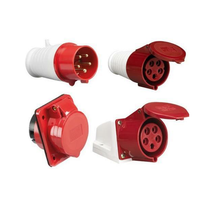 Connecteur et prise en cuivre rouge 5 broches 5A, étanche IP44, pour montage en surface, faisceau de câblage pour 120V