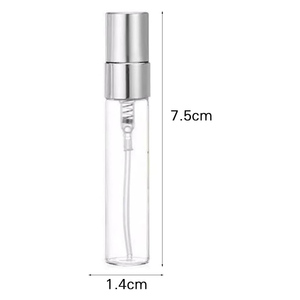 High Quality Cylinder Travel <b>Perfume</b> <b>Bottles</b> 2ml 3ml <b>5ml</b> 10ml Mini Functional Glass 100pcs Carton Packing - Product Image 2