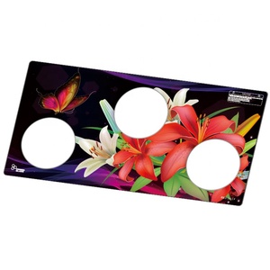 Vidrio superior de cocina de cerámica de cristal templado para impresión digital 3 quemadores mesa de cocina estufa de gas Panel de cocina - Product Image 2