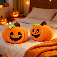Peluches d'Halloween Citrouille et Chauve-souris - Cadeau et Décoration pour Enfants, en Fibre de Polyester Imprimée