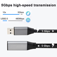 LUNG KAY 10M 15M USB-Verlängerungskabel-Signal verstärker 5 Gbit/s Daten übertragung 3.0 Aktives Verlängerung kabel Stecker zu Buchse für Laptops