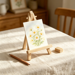 Mini Caballete de Madera con Temática del Oeste para Cumpleaños, 9x16cm, para Exhibición de Accesorios de Fotomatón - Product Image 5