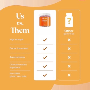 Complément alimentaire beauté pour adultes et nouveau-nés, gommes à mâcher au collagène et aux vitamines, marque privée OEM/ODM, pour cheveux, peau et ongles, blanchissant, 60 unités - Product Image 6