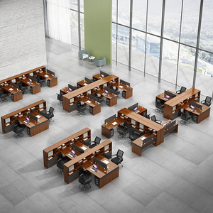 Modular bàn văn phòng và ghế thiết lập với phân vùng-Bệnh viện cấp thương mại đồ nội thất cho phòng khách thiết kế hiện đại - Product Image 6