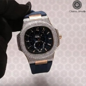 Montre en moissanite durable de fournisseur indien avec finition haut de gamme pour un usage quotidien, disponible à un prix raisonnable - Product Image 2