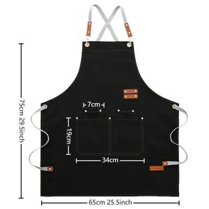 Delantal de Cocina con Logotipo Personalizado Mengniu, Delantal de Lona Impermeable y Resistente al Aceite con Tirantes para el Hogar, Catering y Promoción en Internet - Product Image 3