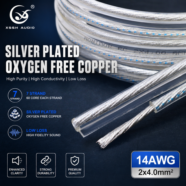 YIVO Premium XLR/RCA Twisted Pair Audio Cable, 8mm OFC Silver-Plated Core Signal Wire for OEM Hi-End Studio