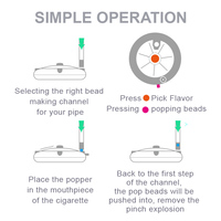 Bricolage Cigarette Blast Perles Poussoir Filtre Capsule Push Box Portable