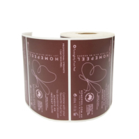 Impression personnalisée, logo personnalisé, autocollant personnel, autocollant en vinyle imperméable, étiquette adhésive cosmétique, rouleau d'autocollants