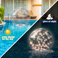 Ballon de plage gonflable en PVC imperméable pour le yoga, le saut à la corde et les jeux de plage lumineux – Lot de balles en plastique lumineuses