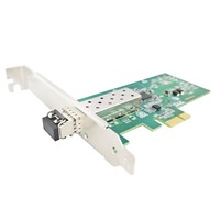 Kartu Jaringan LAN Serat Optik Port SFP Tunggal 10/100/1000Mbps dengan Kartu NIC PCI-E Intel I210 SFP