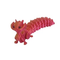 Modelo de juguete de ardilla bonita impresa en 3D OEM, adorno de articulación móvil creativo para habitación de niños, amantes de dinosaurios de plástico de fábrica