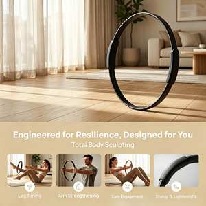 Anillo de Pilates de Látex Ecológico XLAN, Nuevo Modelo de 34 cm, Anillo de Yoga de una Pieza, Anillo de Resistencia Ligero para Entrenamiento en Casa - Product Image 3
