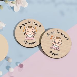 Moneta Decisiva in Legno, Regalo di Nascita per Nuovi Genitori, Donne in Gravidanza e Futuri Papà - Bestseller 4.6 Stelle - Product Image 6