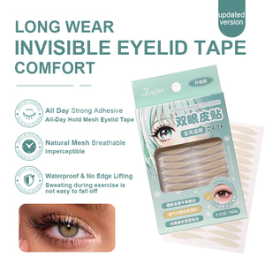 LMLTOP Bande adhésive pour paupières doubles, grandes gouttes d'eau, résistante à la transpiration, fine, invisible, pour lifting des yeux, autocollant pour paupières, 160 patchs, prix de gros - Product Image 6