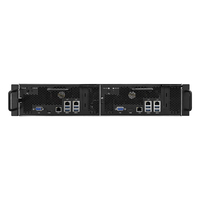 Carte mère et châssis de serveur HISWISER PC FARM 2U2 pour ferme de serveurs PC, compatible AM5, processeurs AMD Ryzen séries 7000, 8000, 9000, DDR5, jusqu'à 128 Go