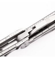 Alicates Tácticos de Supervivencia 15 en 1 de Acero Inoxidable Plateado para Exteriores, Grado Industrial DIY, Multifunción, Fáciles de Transportar, OEM