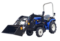 Tracteur de Jardin et Verger de Haute Qualité 25 CV 4x4 Certifié CE avec Boîte de Vitesses, Pompe et Accessoires