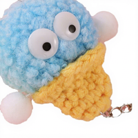 Porte-clés monstre au crochet fait main, adorable et très prisé, cadeau idéal pour enfants, décoration de sac à dos